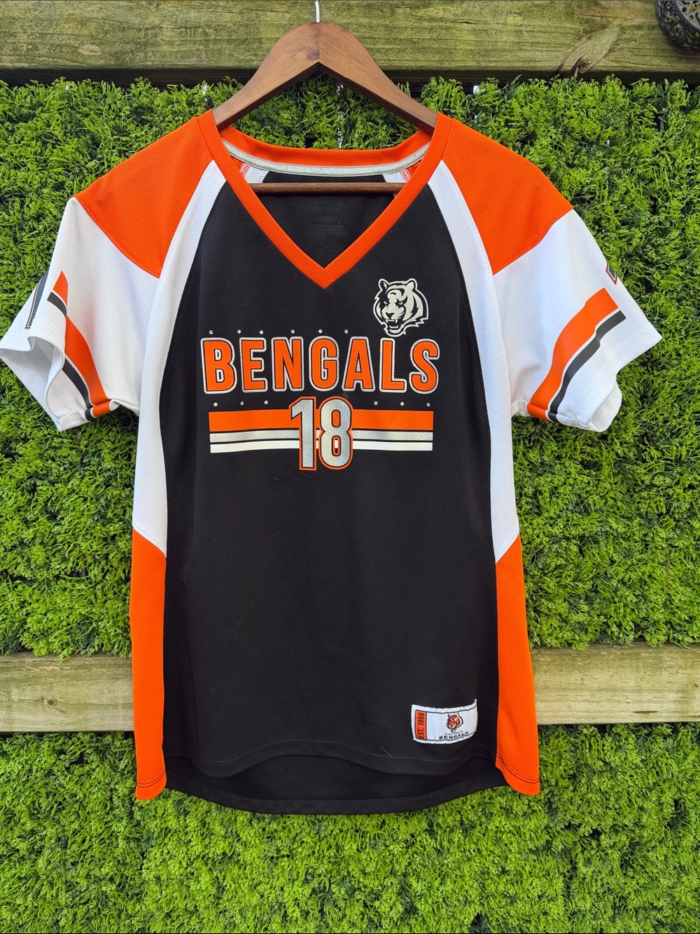 Bengals Women’s Green Jersey with Rhinestones